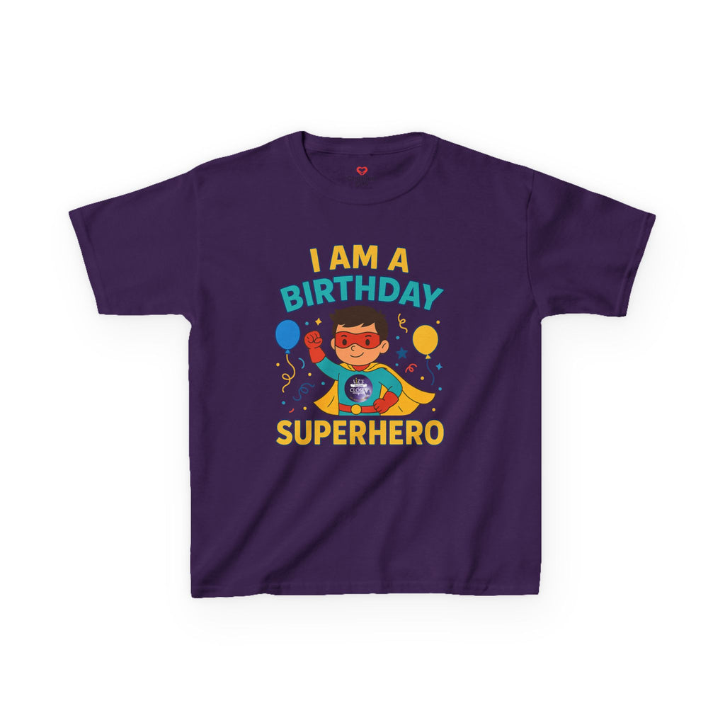 Boy Birthday Superhero Tee - Fun Kids' T-shirt for Birthday Parties, Gifts, Celebrations, Kids Fashion, Superhero Outfits