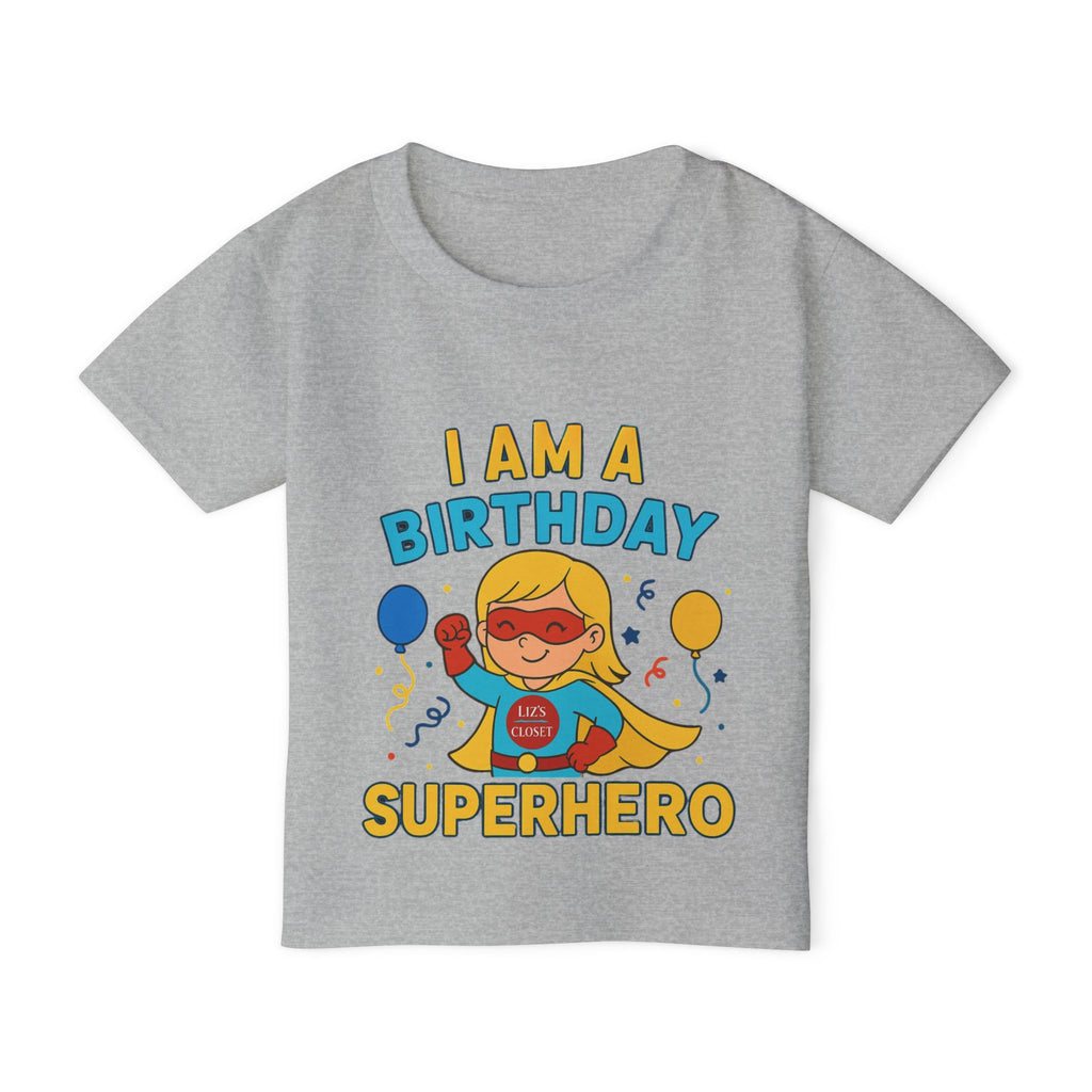 Birthday Girl Superhero Toddler T-Shirt, Kids Party Tee, Fun Birthday Gift, Toddler Apparel, Cute Kids Clothing