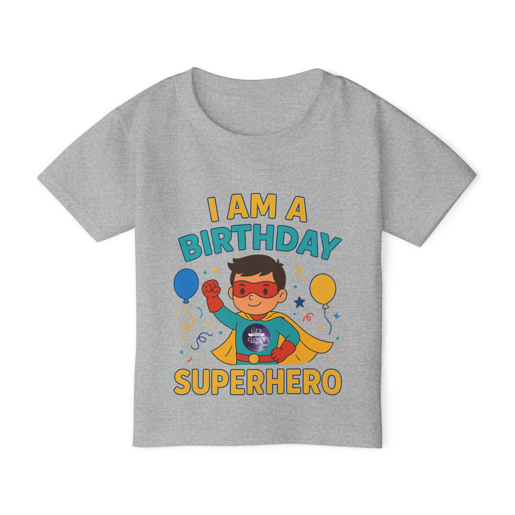 Boy Birthday Superhero Toddler T-Shirt, Kids Party Tee, Fun Birthday Gift, Toddler Apparel, Cute Kids Clothing