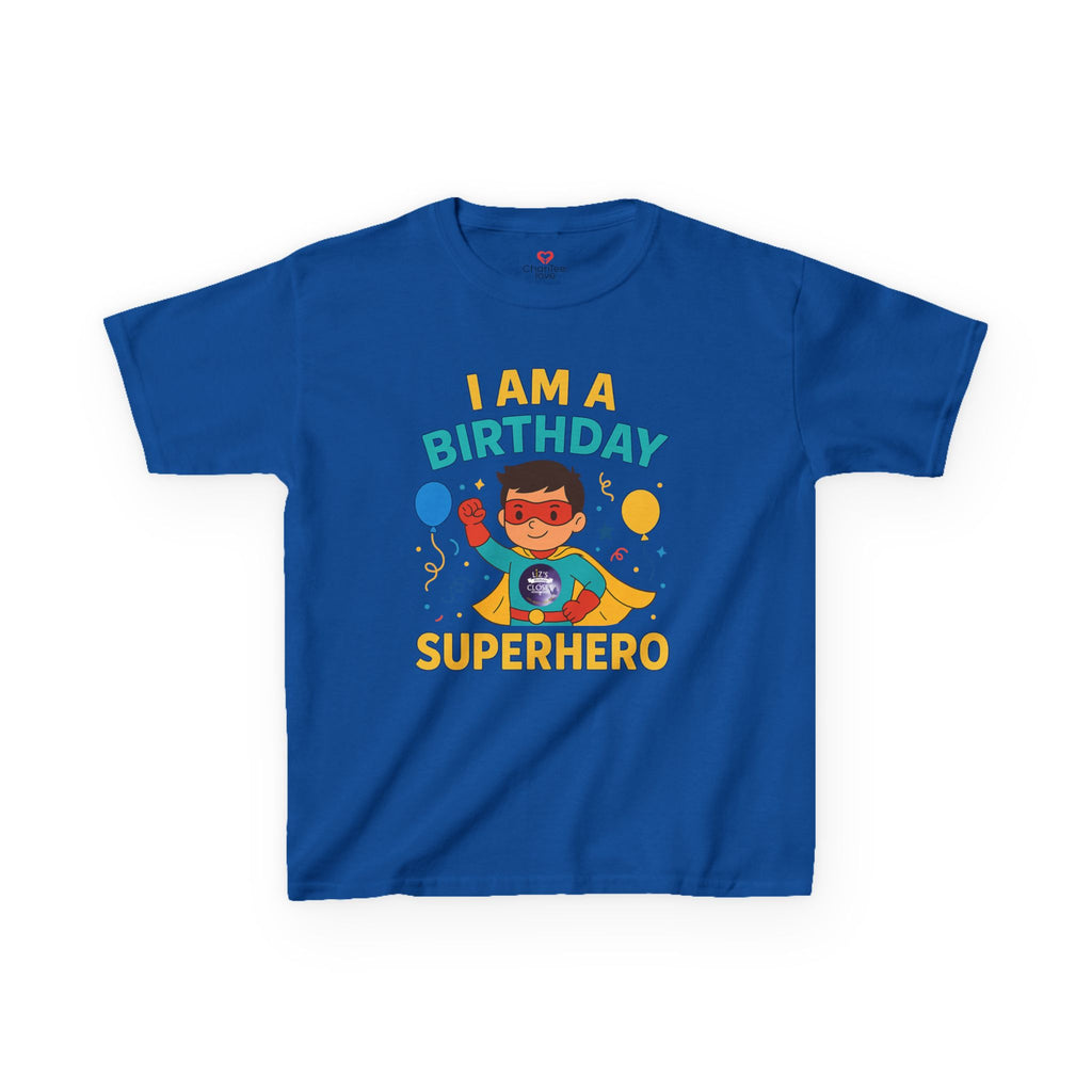 Boy Birthday Superhero Tee - Fun Kids' T-shirt for Birthday Parties, Gifts, Celebrations, Kids Fashion, Superhero Outfits
