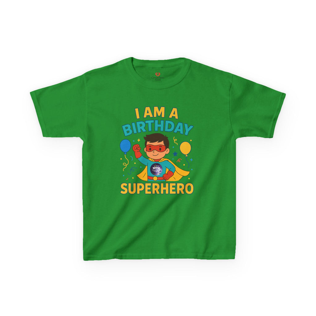 Boy Birthday Superhero Tee - Fun Kids' T-shirt for Birthday Parties, Gifts, Celebrations, Kids Fashion, Superhero Outfits