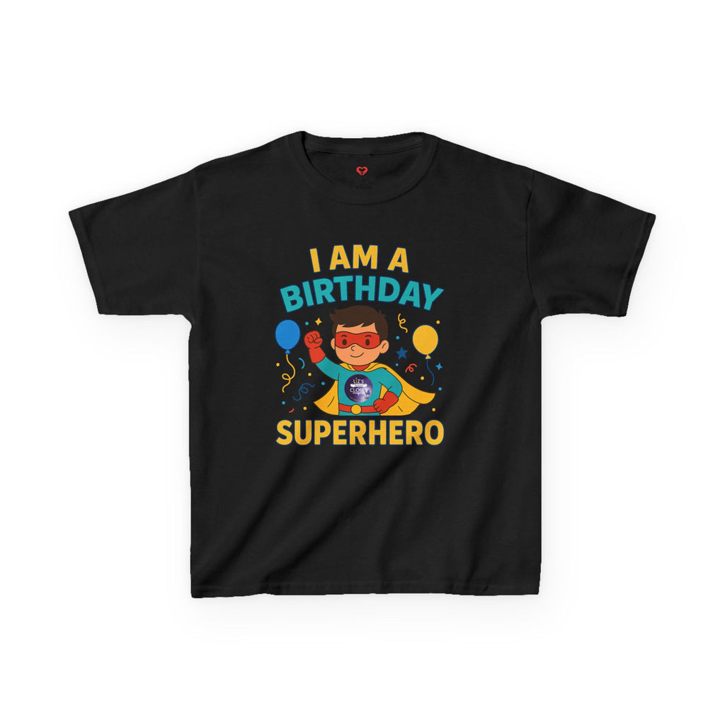 Boy Birthday Superhero Tee - Fun Kids' T-shirt for Birthday Parties, Gifts, Celebrations, Kids Fashion, Superhero Outfits