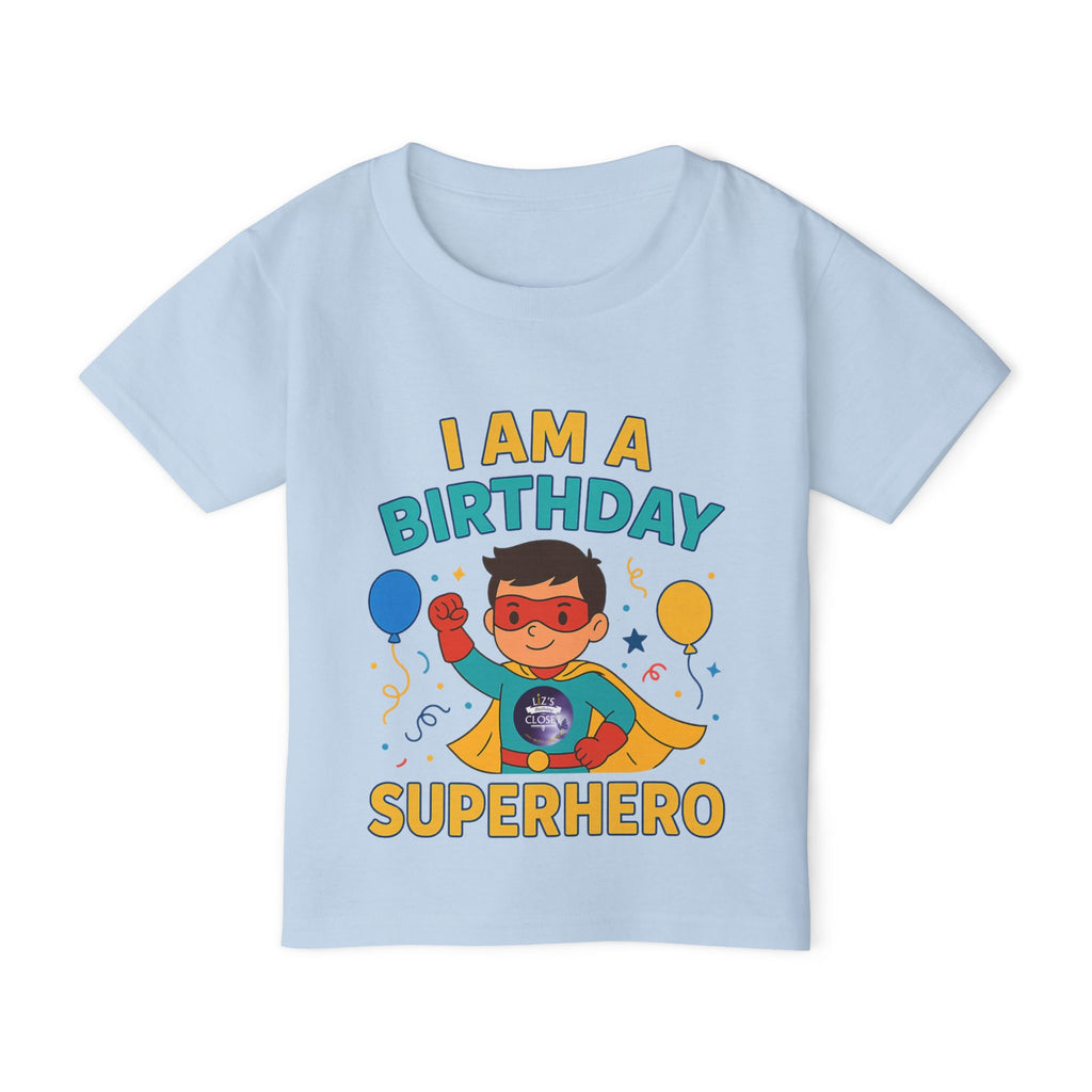 Boy Birthday Superhero Toddler T-Shirt, Kids Party Tee, Fun Birthday Gift, Toddler Apparel, Cute Kids Clothing