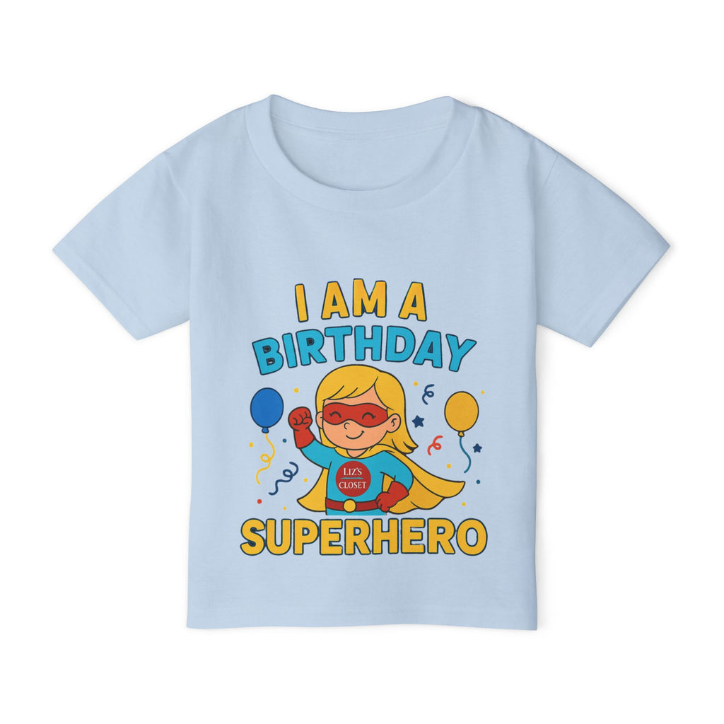 Birthday Girl Superhero Toddler T-Shirt, Kids Party Tee, Fun Birthday Gift, Toddler Apparel, Cute Kids Clothing