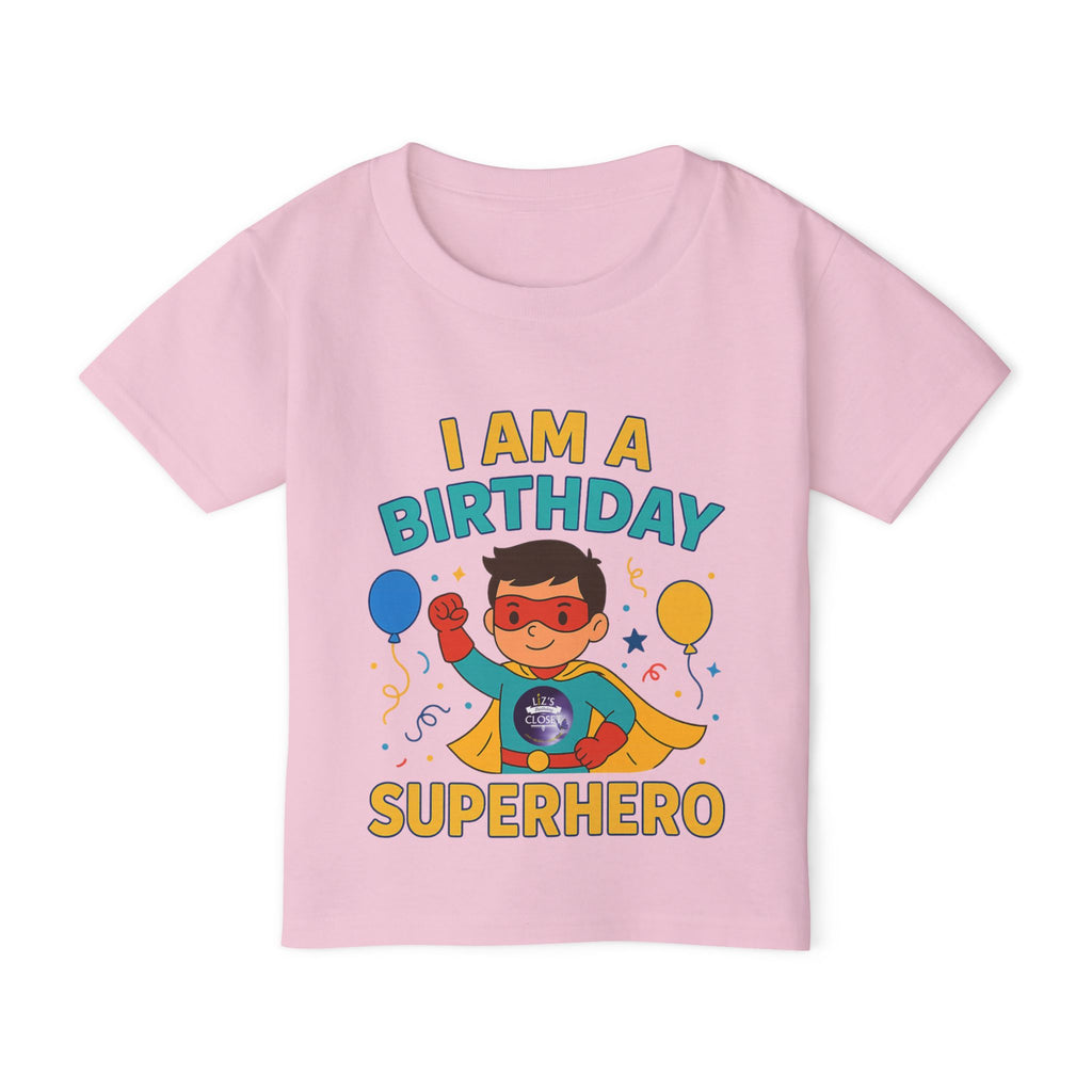 Boy Birthday Superhero Toddler T-Shirt, Kids Party Tee, Fun Birthday Gift, Toddler Apparel, Cute Kids Clothing