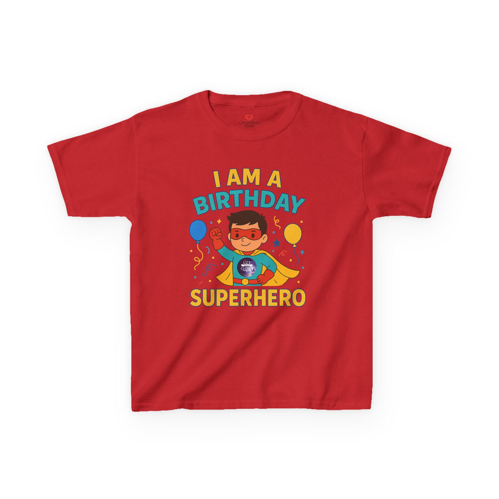 Boy Birthday Superhero Tee - Fun Kids' T-shirt for Birthday Parties, Gifts, Celebrations, Kids Fashion, Superhero Outfits