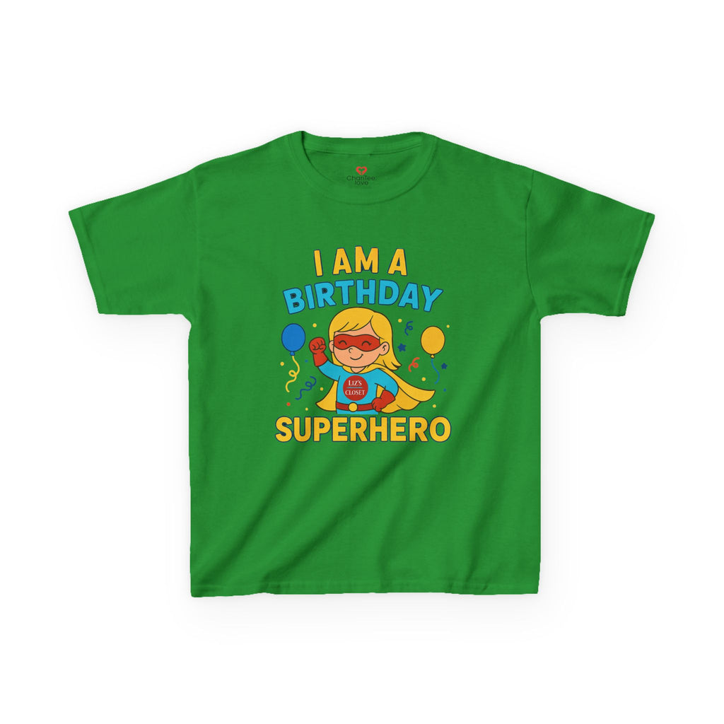Girl Birthday Superhero Tee - Fun Kids' T-shirt for Birthday Parties, Gifts, Celebrations, Kids Fashion, Superhero Outfits