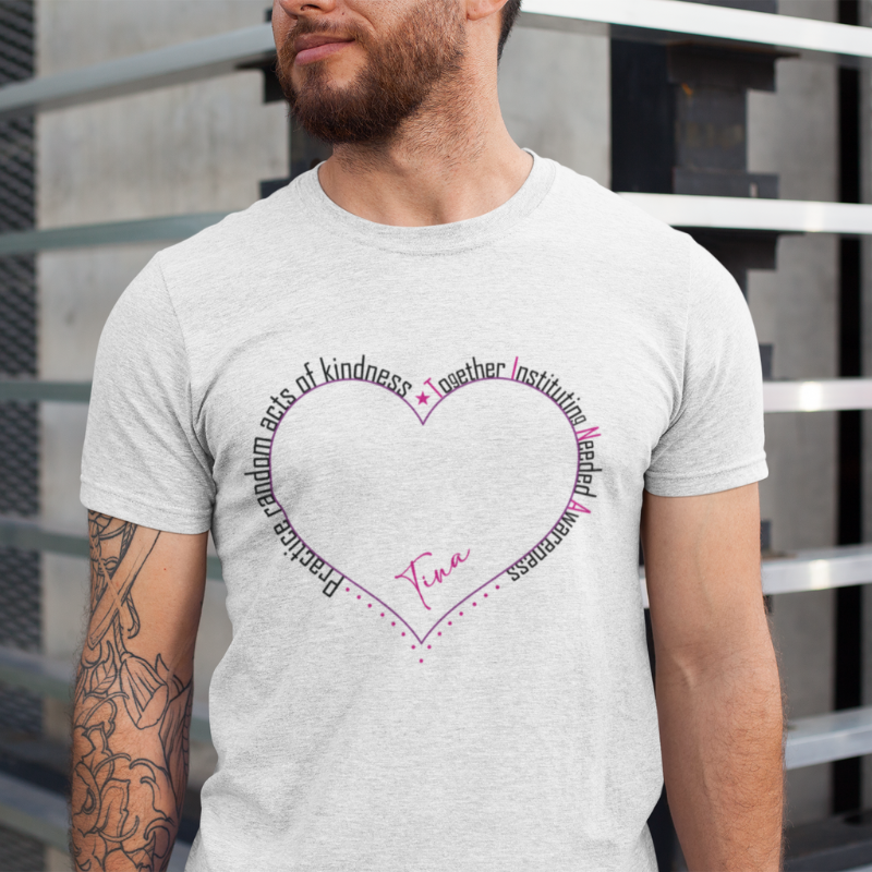 The Tina Clear Heart Short Sleeve T-Shirt